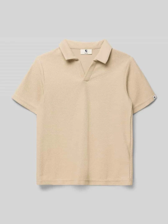 Zdjęcie produktu Koszulka polo w kroju regular fit ze strukturalnym wzorem Garcia Piaskowy