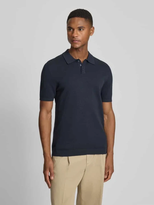 Zdjęcie produktu Koszulka polo w kroju slim fit model 'Triton' Drykorn Ciemnoniebieski