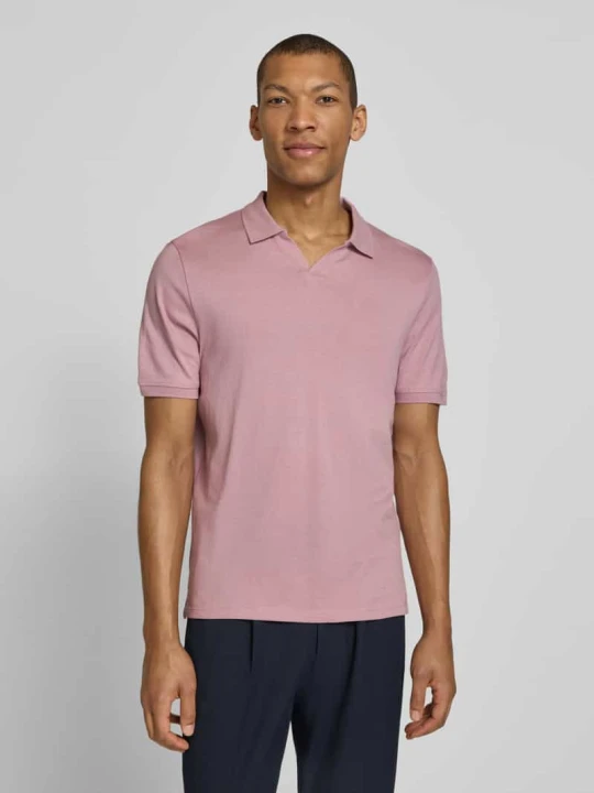 Zdjęcie produktu Koszulka polo w kroju slim fit z dekoltem w serek model 'BOLL' CINQUE Jasnofioletowy