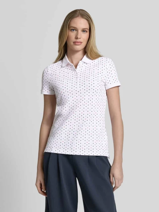 Zdjęcie produktu Koszulka polo w kroju slim fit z domieszką bawełny Christian Berg Biały