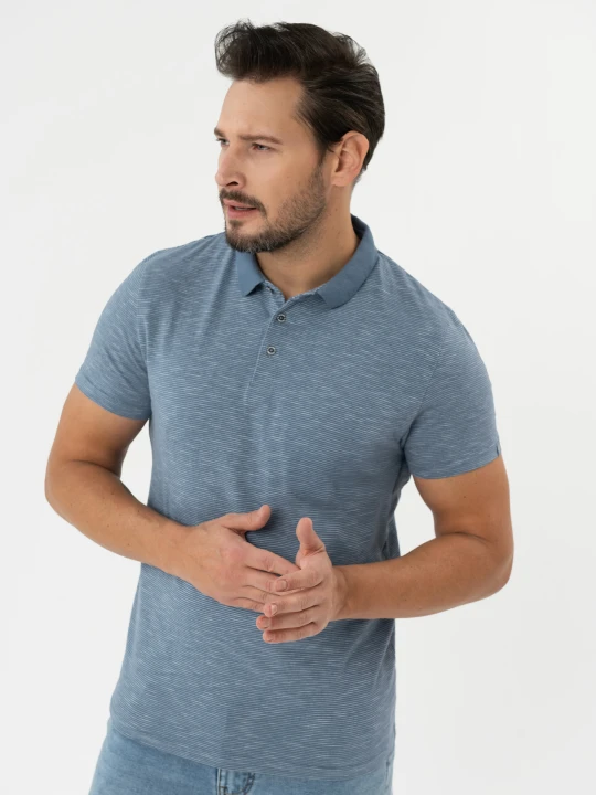 Zdjęcie produktu Koszulka polo w paski O-MANGO Volcano