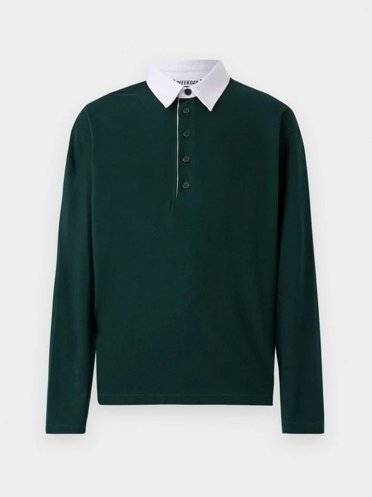 Zdjęcie produktu Koszulka polo Weekday ciemnozielony