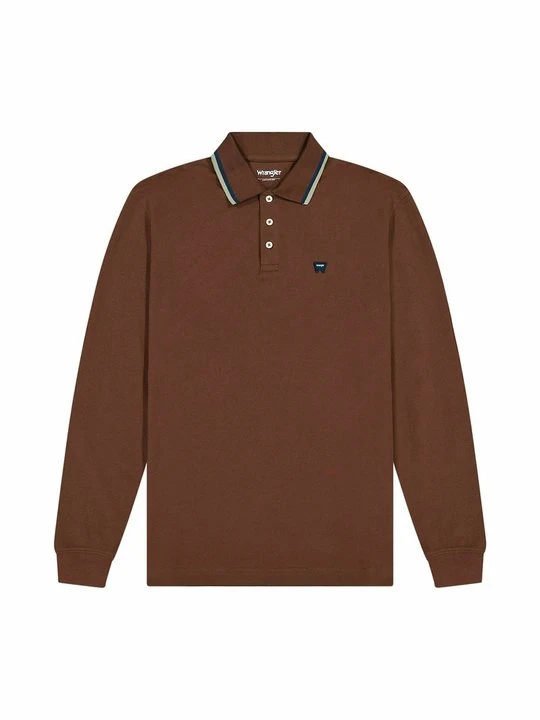 Zdjęcie produktu Koszulka polo Wrangler ciemnobrązowy