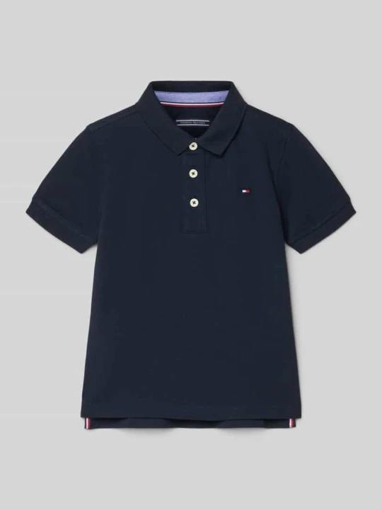 Zdjęcie produktu Koszulka polo z mieszanki bawełny ekologicznej Tommy Hilfiger Granatowy