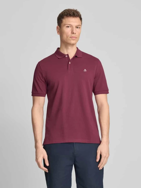 Zdjęcie produktu Koszulka polo z czystej bawełny, krój regular fit Marc O'Polo Ciemnoczerwony