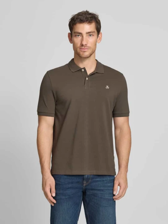 Zdjęcie produktu Koszulka polo z czystej bawełny, krój regular fit Marc O'Polo Ciemnobrązowy