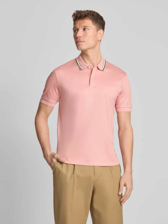 Zdjęcie produktu Koszulka polo z czystej bawełny, krój slim fit, model 'PENROSE' Boss Jasnoróżowy