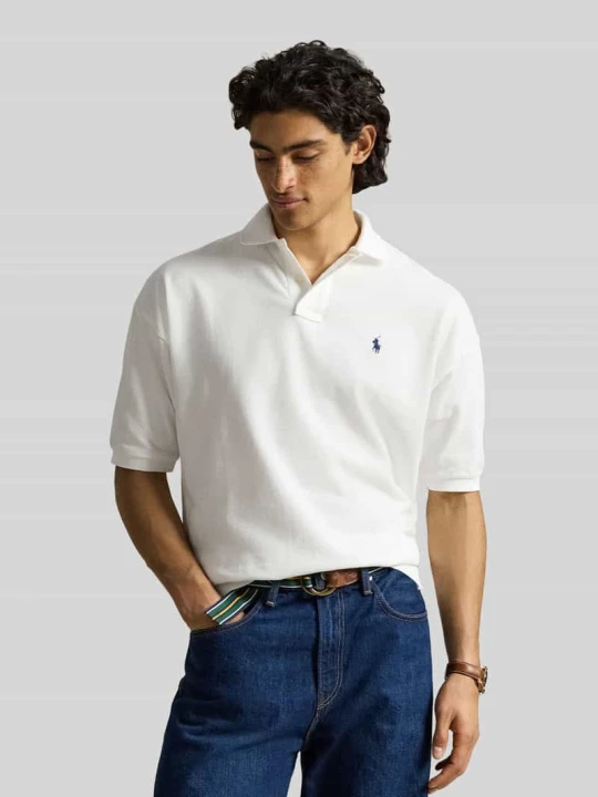 Zdjęcie produktu Koszulka polo z czystej bawełny o kroju loose fit Polo Ralph Lauren Biały