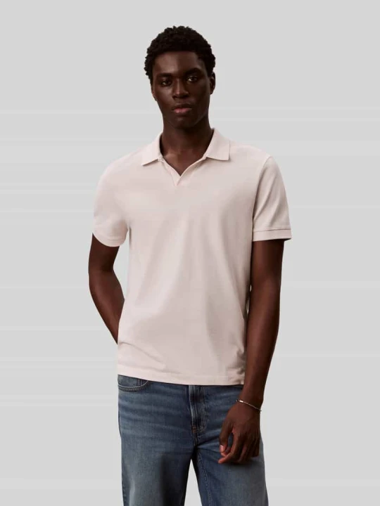 Zdjęcie produktu Koszulka polo z czystej bawełny o kroju regular fit Calvin Klein Jeans Écru