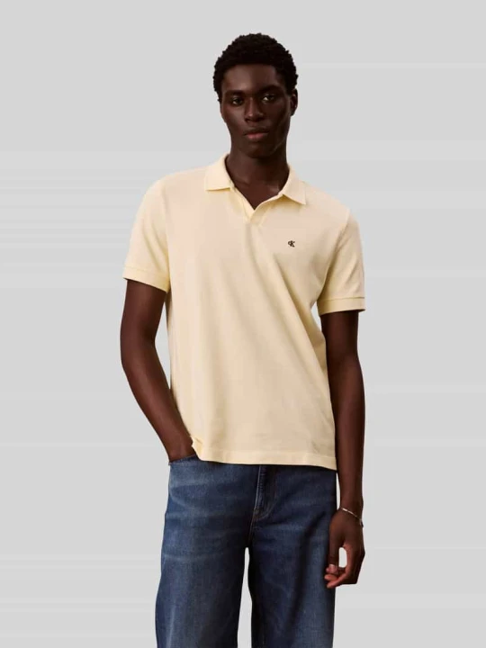 Zdjęcie produktu Koszulka polo z czystej bawełny o kroju regular fit Calvin Klein Jeans Jasnożółty