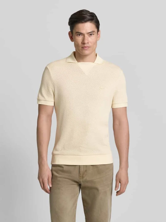 Zdjęcie produktu Koszulka polo z czystej bawełny o kroju regular fit Lacoste Beżowy melanż