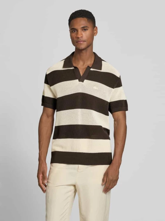 Zdjęcie produktu Koszulka polo z czystej bawełny o kroju regular fit Lacoste Ciemnobrązowy