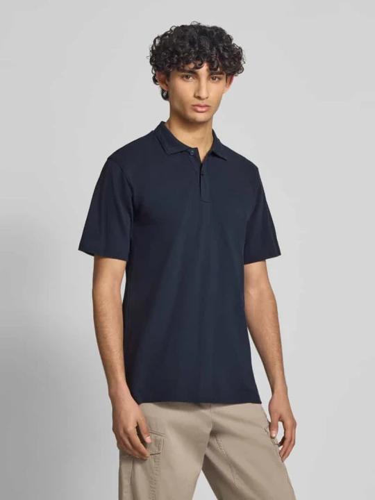 Zdjęcie produktu Koszulka polo z czystej bawełny o kroju regular fit model 'Core' G-Star Raw Granatowy