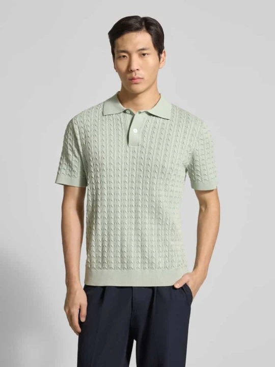 Zdjęcie produktu Koszulka polo z czystej bawełny o kroju regular fit model 'MATTIS' Selected Homme Limonkowy