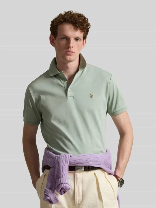 Zdjęcie produktu Koszulka polo z czystej bawełny o kroju regular fit Polo Ralph Lauren Miętowy