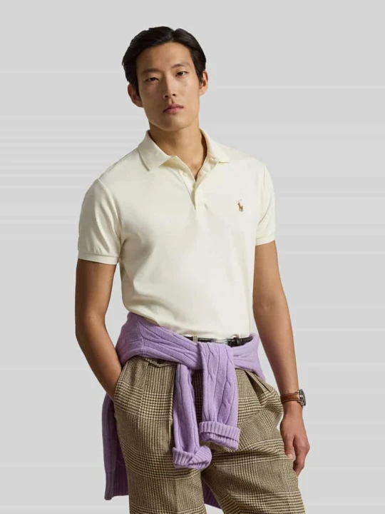 Zdjęcie produktu Koszulka polo z czystej bawełny o kroju regular fit Polo Ralph Lauren Złamany biały