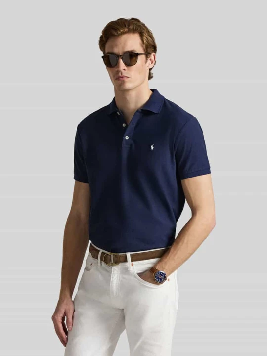 Zdjęcie produktu Koszulka polo z czystej bawełny o kroju regular fit Polo Ralph Lauren Granatowy