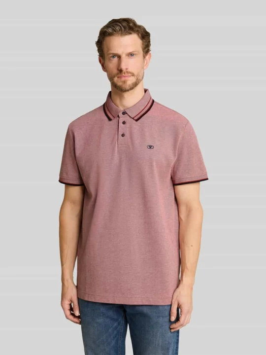 Zdjęcie produktu Koszulka polo z czystej bawełny o kroju regular fit Tom Tailor Czerwony