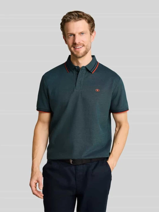Zdjęcie produktu Koszulka polo z czystej bawełny o kroju regular fit Tom Tailor Morski
