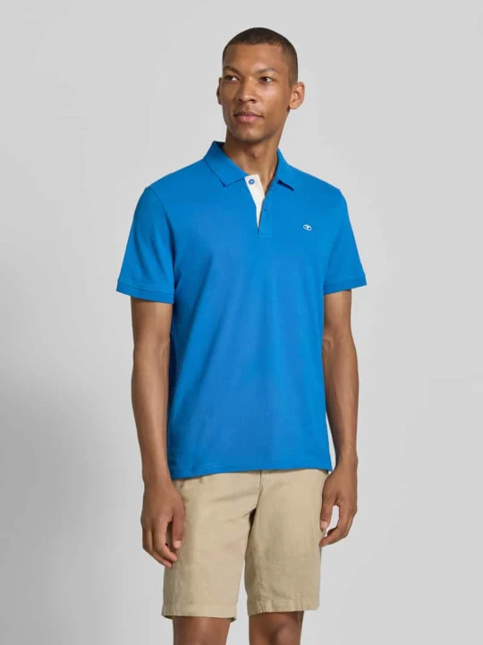 Zdjęcie produktu Koszulka polo z czystej bawełny o kroju regular fit Tom Tailor Królewski niebieski