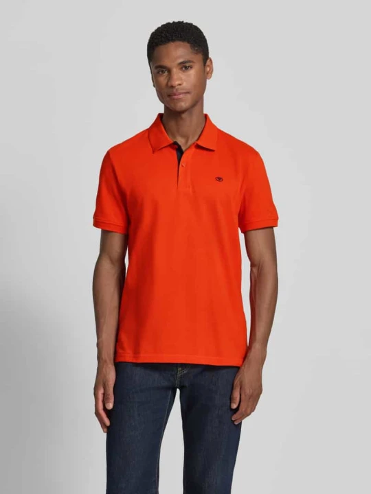 Zdjęcie produktu Koszulka polo z czystej bawełny o kroju regular fit Tom Tailor Pomarańczowy