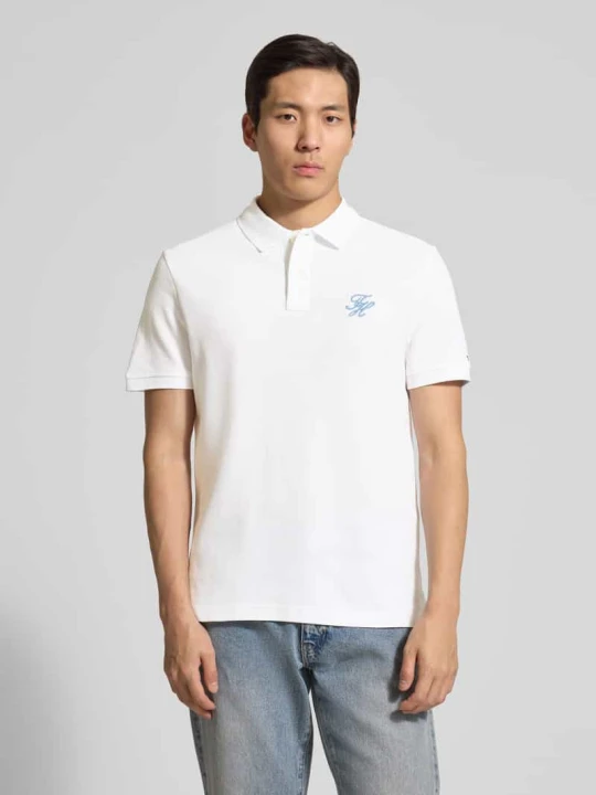 Zdjęcie produktu Koszulka polo z czystej bawełny o kroju regular fit Tommy Hilfiger Biały