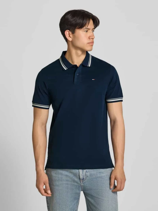 Zdjęcie produktu Koszulka polo z czystej bawełny o kroju regular fit Tommy Jeans Granatowy