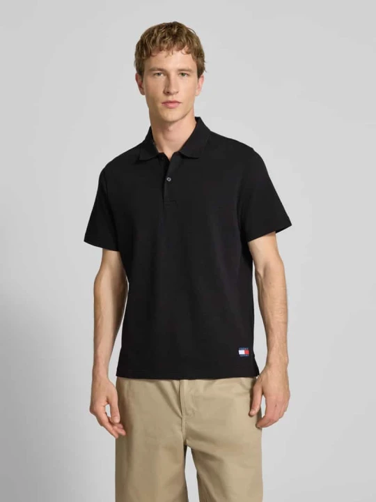 Zdjęcie produktu Koszulka polo z czystej bawełny o kroju regular fit Tommy Jeans Czarny