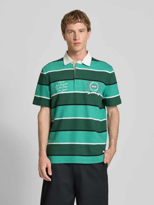 Zdjęcie produktu Koszulka polo z czystej bawełny o kroju regular fit Tommy Jeans Zielony