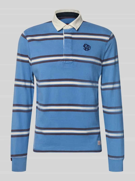 Zdjęcie produktu Koszulka polo z czystej bawełny Superdry Błękitny