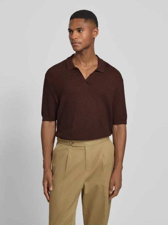 Zdjęcie produktu Koszulka polo z czystej bawełny w kroju regular fit model 'H-Natalo' Boss Ciemnobrązowy