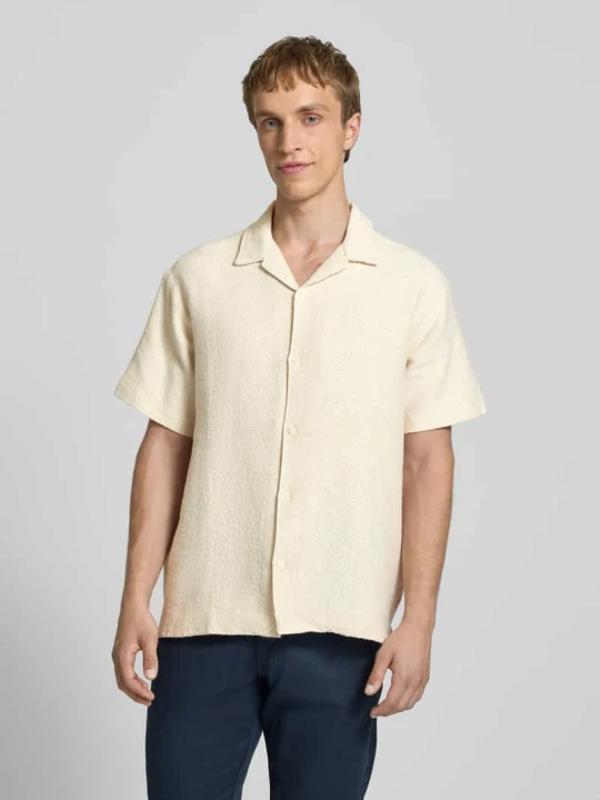 Zdjęcie produktu Koszulka polo z dekoltem w serek, krój regular fit Jack&Jones Złamany biały