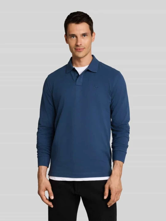 Zdjęcie produktu Koszulka polo z detal z logo Tom Tailor Niebieski
