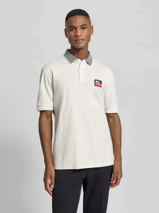 Zdjęcie produktu Koszulka polo z detalem z logo Armani Exchange Biały