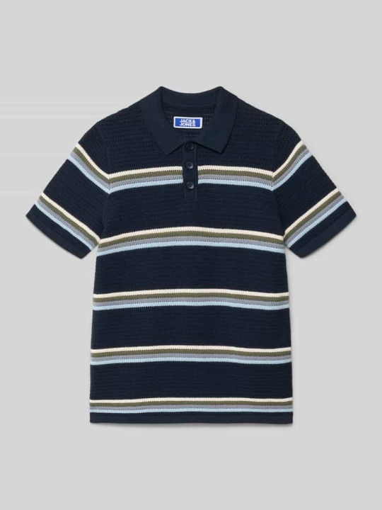 Zdjęcie produktu Koszulka polo z dzianiny o kroju regular fit model 'MAINE' Jack&Jones Granatowy