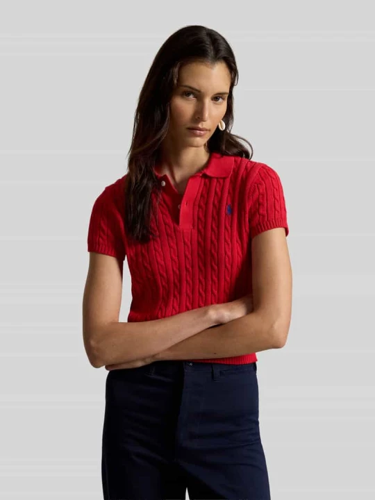 Zdjęcie produktu Koszulka polo z dzianiny o kroju regular fit z czystej bawełny Polo Ralph Lauren Czerwony