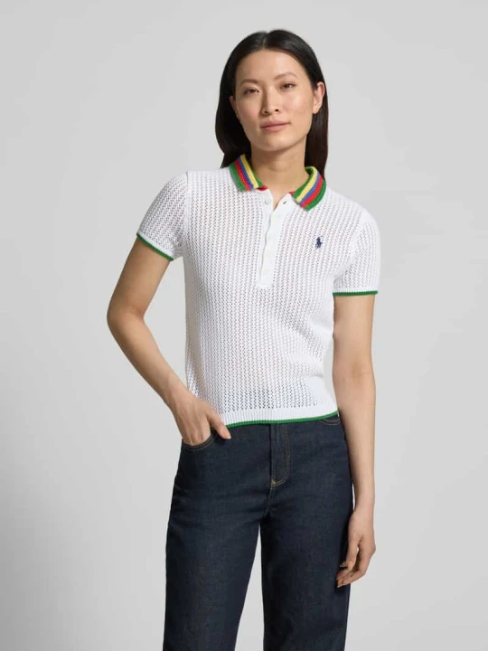 Zdjęcie produktu Koszulka polo z dzianiny o kroju regular fit z mieszanki bawełny Polo Ralph Lauren Biały