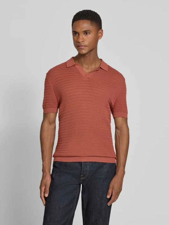 Zdjęcie produktu Koszulka polo z dzianiny w dwukolorowym wykonaniu krój slim fit model 'Triton' Drykorn