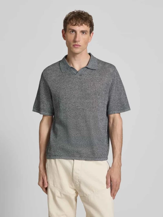 Zdjęcie produktu Koszulka polo z dzianiny w kroju regular fit model 'CASSIS' Jack&Jones Antracytowy melanż