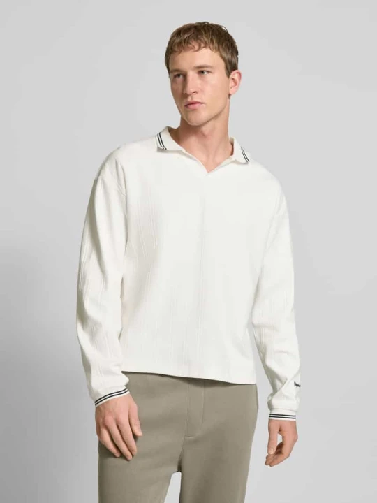 Zdjęcie produktu Polo z dzianiny z czystej Bawełna Model 'JORNIAGARA' Jack&Jones Złamany biały