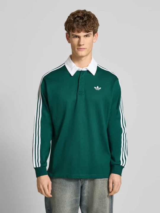 Zdjęcie produktu Koszulka polo z krótką listwą guzikową adidas Originals Zielony