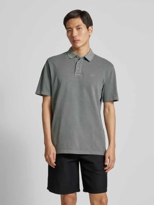 Zdjęcie produktu Koszulka polo z krótką listwą guzikową Armani Exchange Kamienny