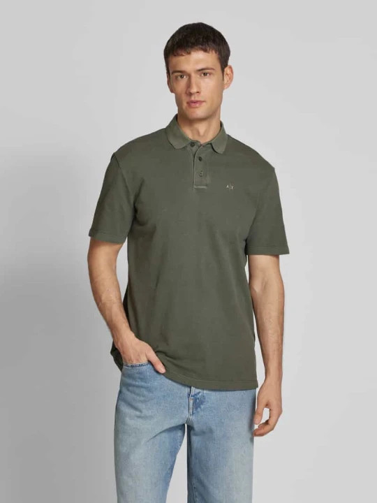 Zdjęcie produktu Koszulka polo z krótką listwą guzikową Armani Exchange Oliwkowy