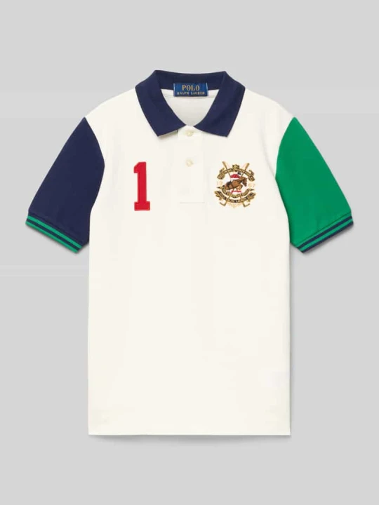 Zdjęcie produktu Koszulka polo z krótką listwą guzikową Polo Ralph Lauren Złamany biały