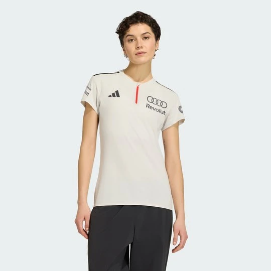Zdjęcie produktu KOSZULKA POLO Z KRÓTKIM RĘKAWEM AUDI REVOLUT F1 TEAM ENGINEERS & MARKETING Adidas biały