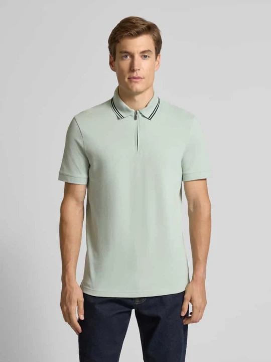 Zdjęcie produktu Koszulka polo z krótkim zamkiem błyskawicznym Armani Exchange Miętowy