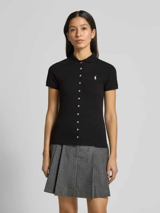 Zdjęcie produktu Koszulka polo z listwą guzikową Polo Ralph Lauren Czarny