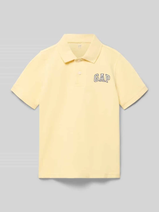 Zdjęcie produktu Koszulka polo z logo i listwą guzikową GAP Żółty