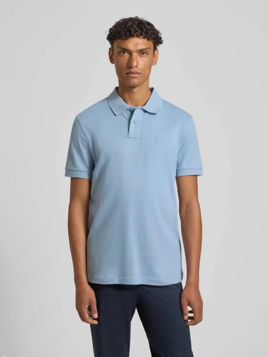 Zdjęcie produktu Koszulka polo z mieszanki bawełny o kroju regular fit model 'PASSENGER' Boss Jasnoniebieski