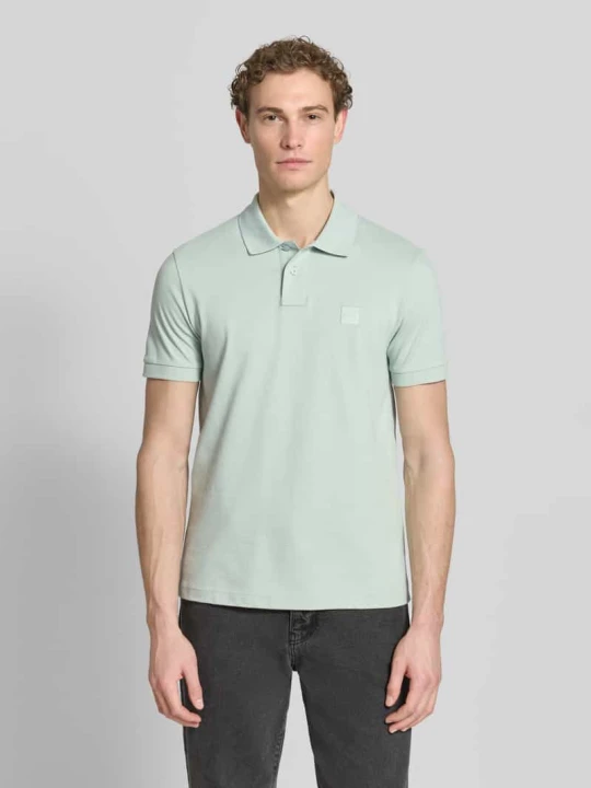 Zdjęcie produktu Koszulka polo z mieszanki bawełny o kroju regular fit model 'PASSENGER' Boss Turkusowy